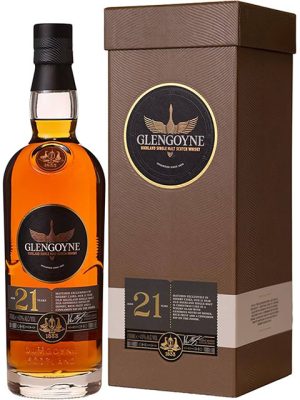 Glengoyne 21 Year Old Single Malt Scotch Whisky | 70cl Premium Sherry Cask Matured | Multi-Award Winning Highland Malt with Presentation Box