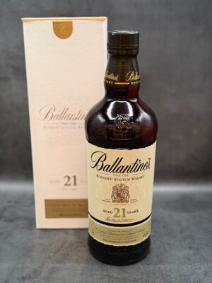 Ballantine’s 21 Year Old Very Old Blended Scotch Whisky | 70cl Export Edition with Gift Box